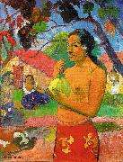 Paul Gauguin Woman Holding a Fruit oil on canvas